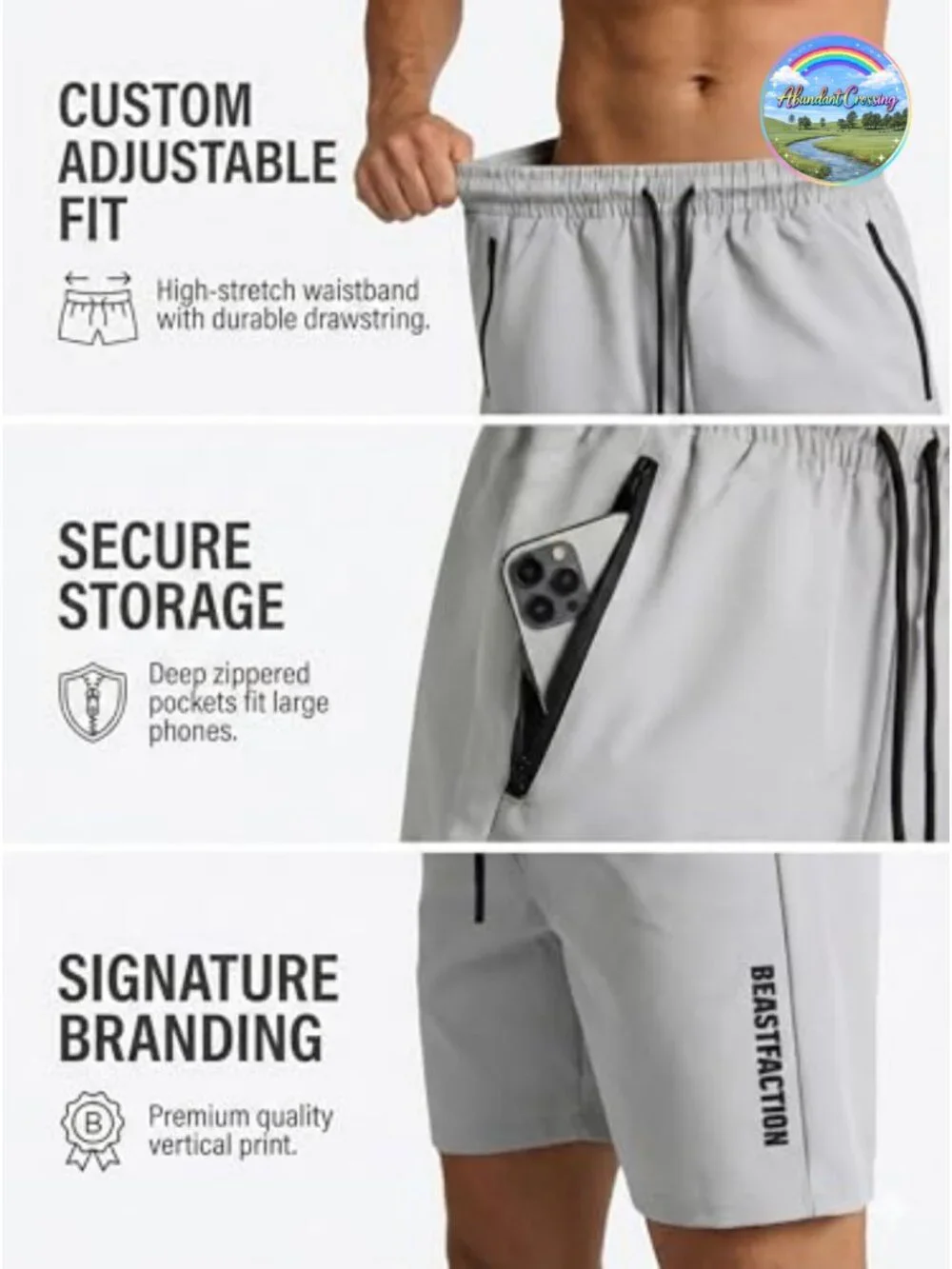 5 Pack Mens Basketball Shorts with Zipper Pockets 9 Inch Mesh Athletic Quick Dry